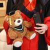 Cute Graduation Teddy Bear with Doctor's Hat - Commemorative Gift for Students