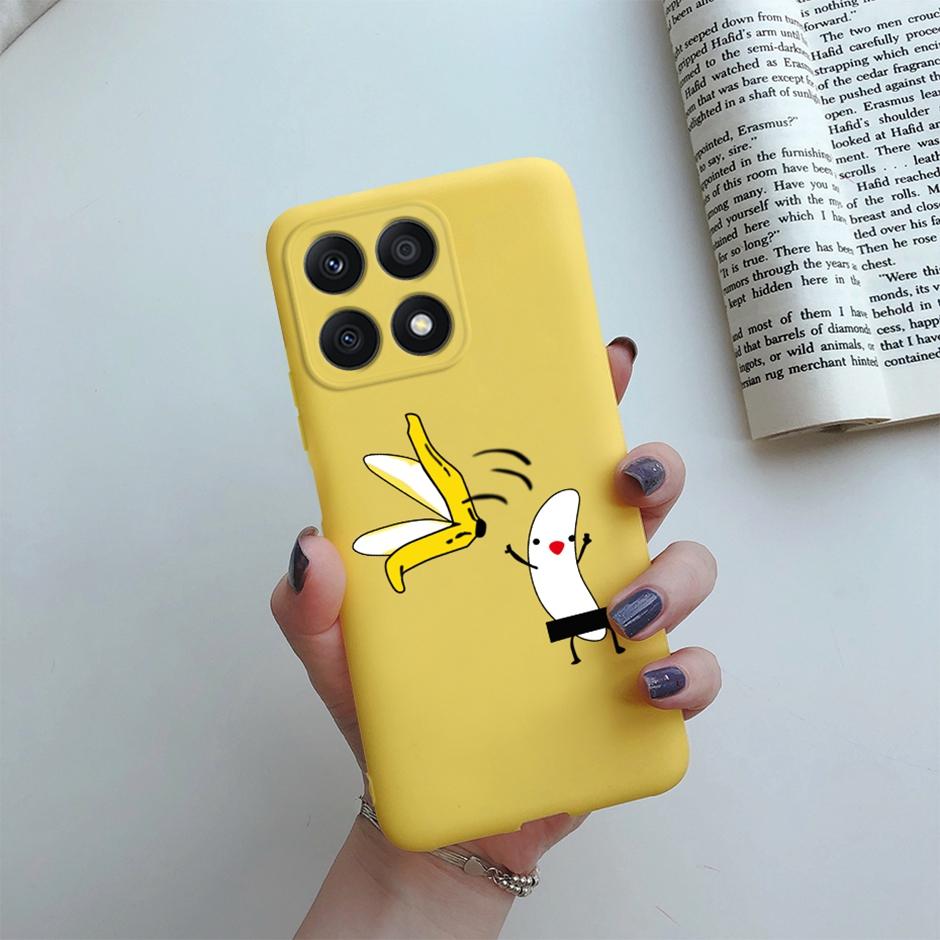 Fundas For Honor X8A 2023 Case Soft Silicone Cute Heart Back Cover Phone Cases for Huawei Honor X8a Case HonorX8A Coque Bumper