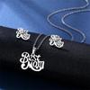 Mother's Day Mama Letter Pendant Necklace For Women Mom Nameplate Clavicle Chain Choker Stainless Steel Jewelry Minimal Gift