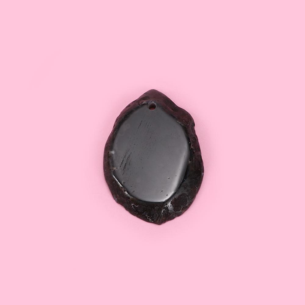Polished Brazil Healing Slice Stone Quartz Pendant DIY Home Decoration Jewelry Accessories
