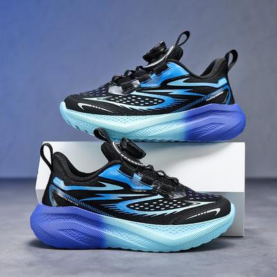Youth Style Shoes Boys Running Shoes Kids Lightweight Breathable Mesh Sneakers Anti-Slip Comfortable Outdoor Indoor Sport