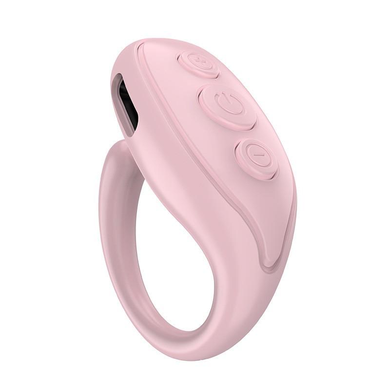Bluetooth Finger Ring Remote Control with Charging Case: Camera & TikTok Selfie Controller