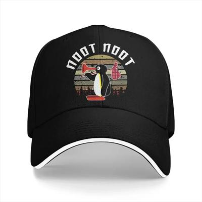 Washed Unisexs Baseball Cap Penguin Noot Noot Sports Snapback Caps Dad Hat Pingu Penguin Anime Hats