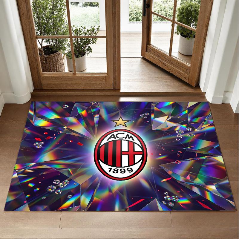 AC Milan Design Crystal Velvet Rug Soft Decorative Mat for Bedroom Entrance