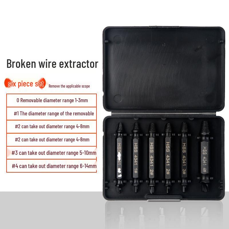Universal Screw and Wire Extractor: Tapered Tap for Stripped, Rusted, or Broken Threads