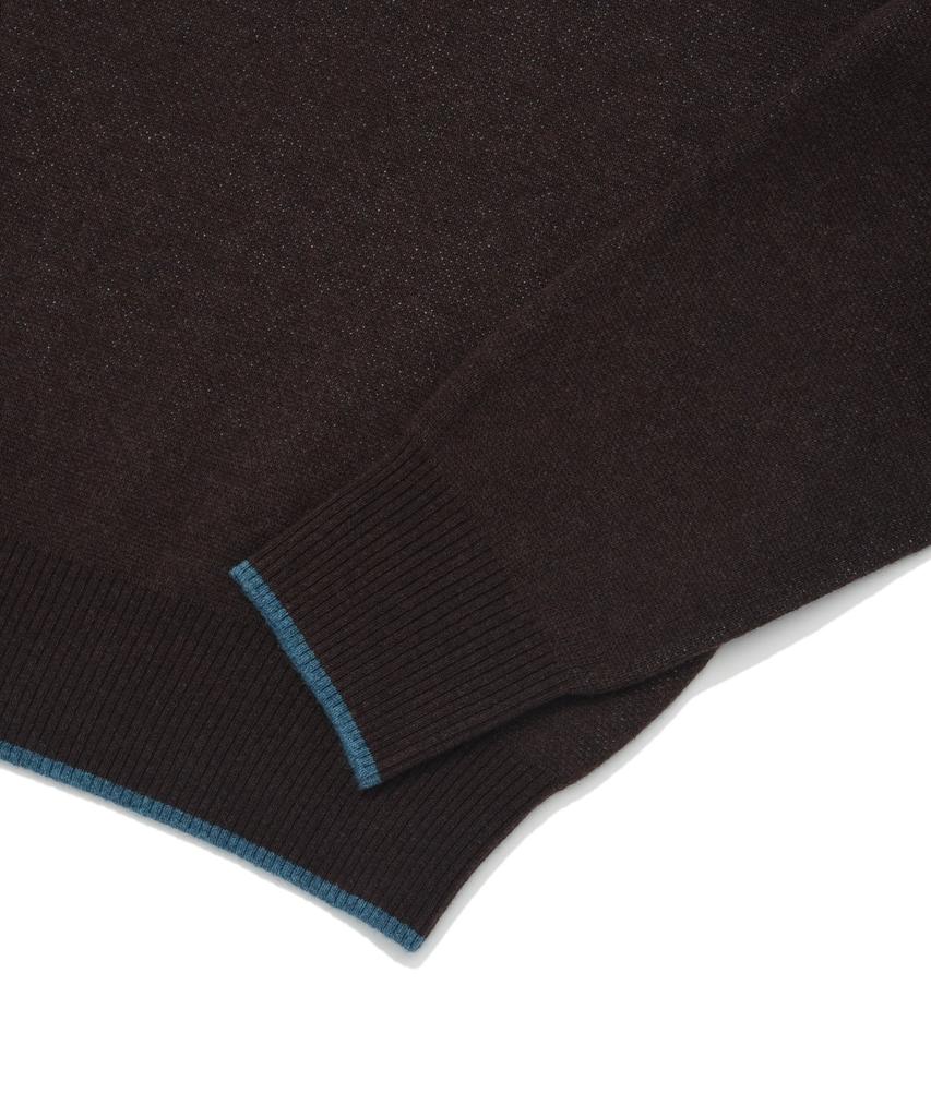 COVERNAT Arch Logo 08 Crewneck Knit Chocolate