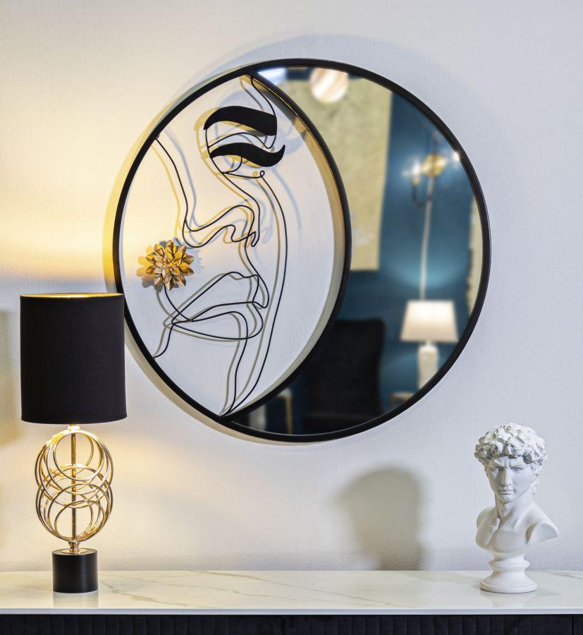 Nástěnné zrcadlo Melly Cm Ø 80X3,8