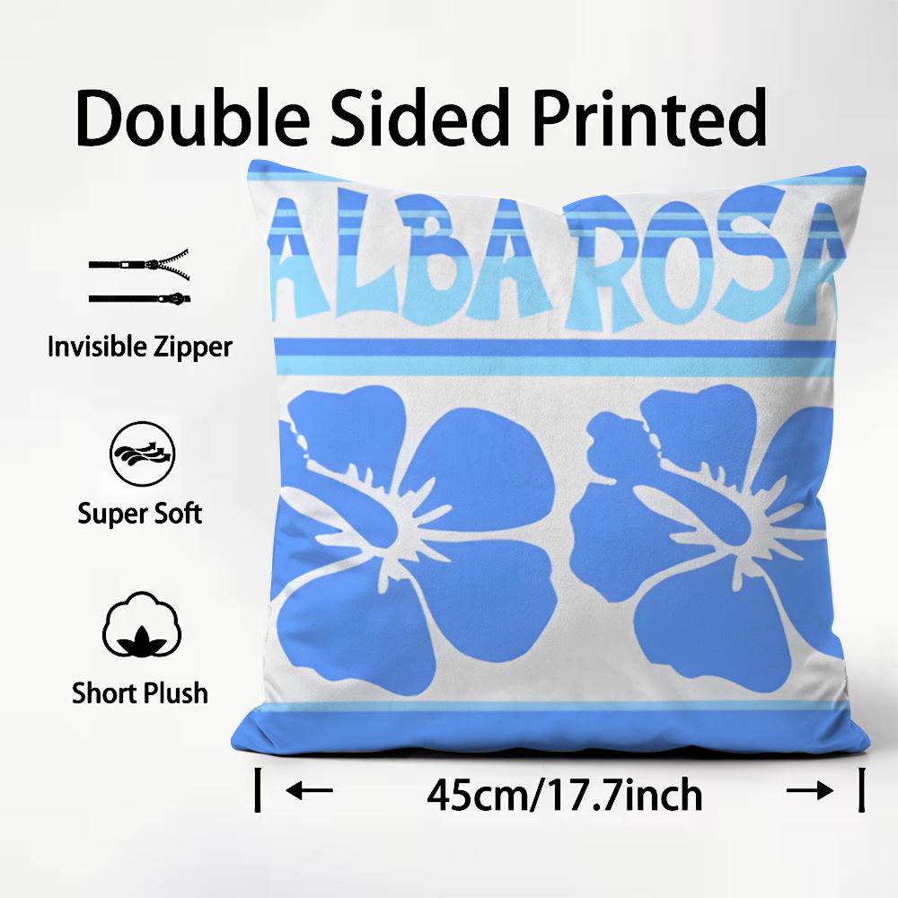 Hot A-Aalba Rosaed Cushion Cover Soft Washable Pillow Case Multi-Scene For Couch Bed Travel Office Use