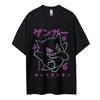Pokemon T-Shirt Herren Reine Baumwolle Lässig Rundhals T-Shirt Kurzarm Kleidung Sommer Sport Lässig Kurzarm Oberteil(1)