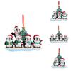 Delightful Penguin Resin Family Christmas Decorations Fun Holiday Ornament Set Family