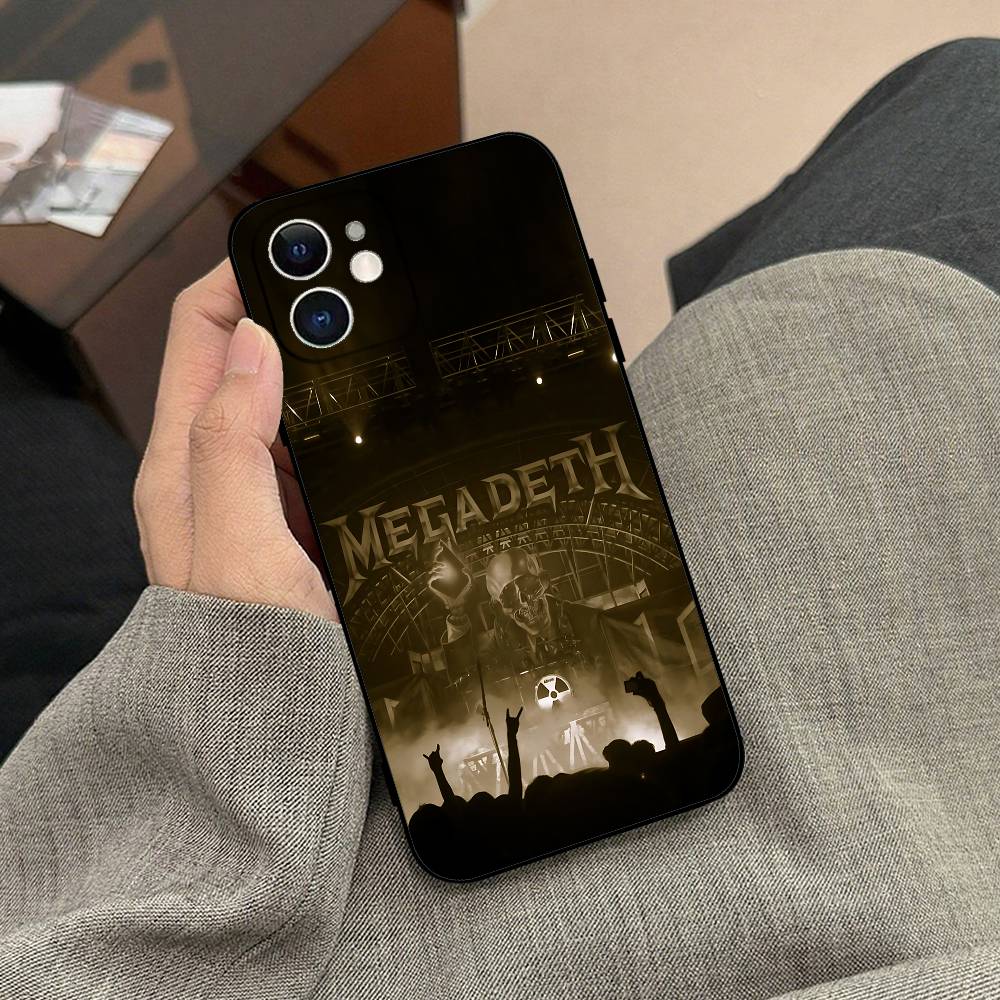 Music Band T-Megadeth Phone Case Black Phone Case For IPhone 17/16/15/13/14 Pro Max/ 11Plus/X/Xr/Xs Max 13mini