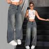 2025 High-Waist Locker fallende Damenjeans - Trendig, Schlank machend und Stilvoll