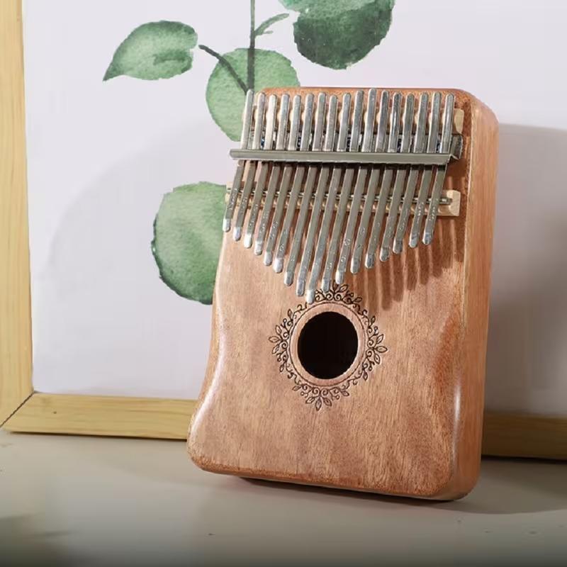 17 Tasti Kalimba Pianoforte a Pollice Tastiera Impiallacciata in Legno Massiccio Strumento Musicale Kalimba Pianoforte a Dita Regalo di Natale per Amanti della Musica