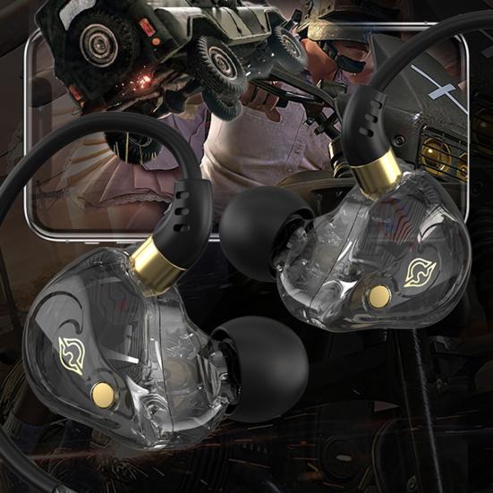 Drátová unisexová sluchátka do uší Mega Bass s mikrofonem Jasný zvuk Herní univerzální 3,5mm rozhraní