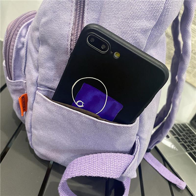 Mori Backpack Stylish Simple Solid Color Literary Backpack Casual Going Out Versatile Student Travel Backpack