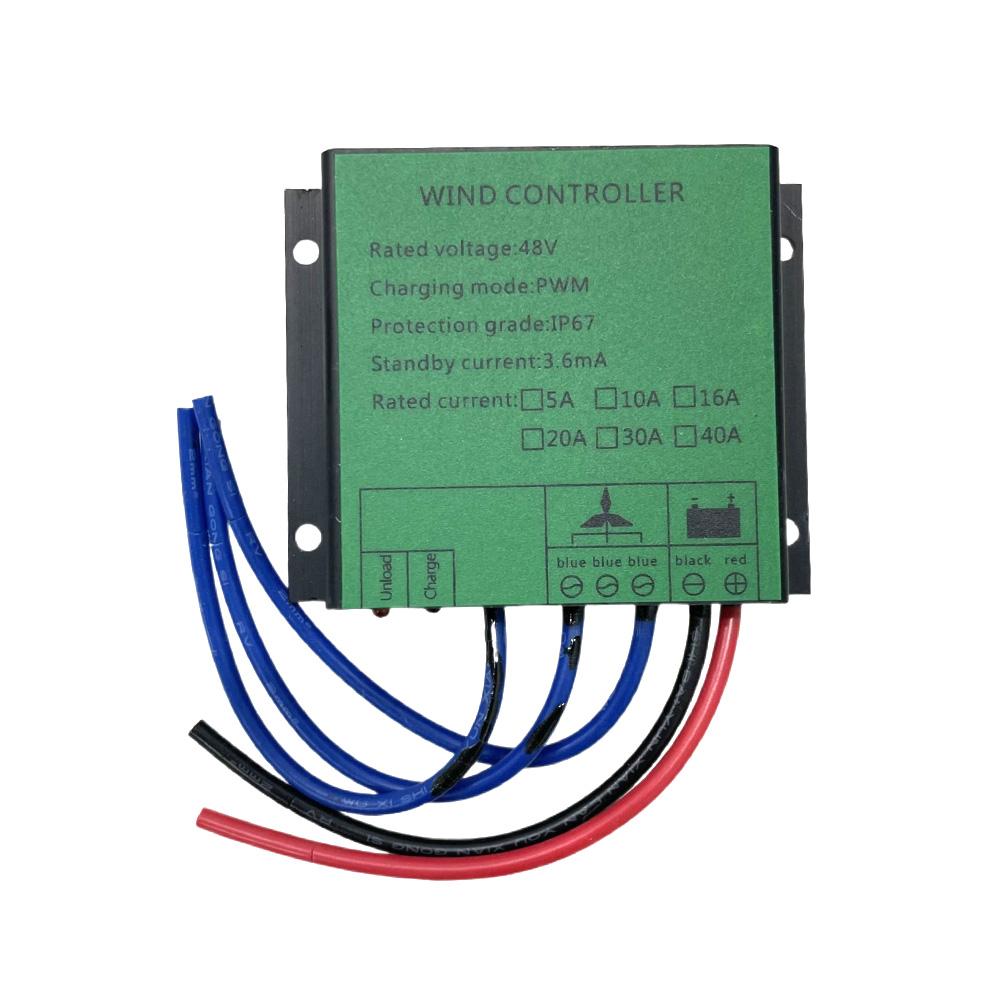 Low Wind Speed 100w -10000W Waterproof PWM Wind Turbine Charge Controller 20A 30A Regulator Voltage 12V 24V 48V House Load