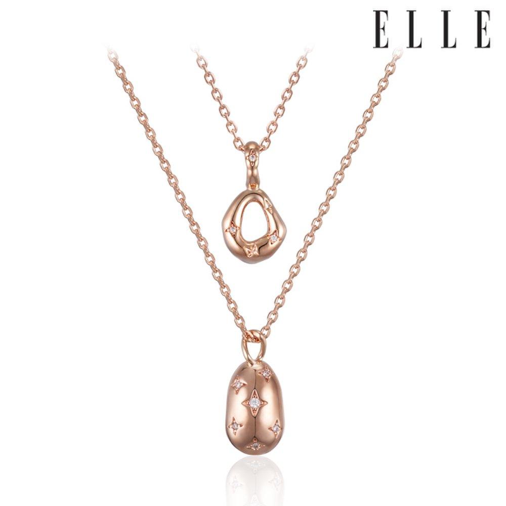 Vivid Party Dual Cubic Necklace Elbrnn214