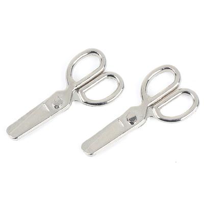 2pcs Dollhouse Mini Metal Scissors Miniature Dolls House Furniture 1:12 Dollhouse Decor