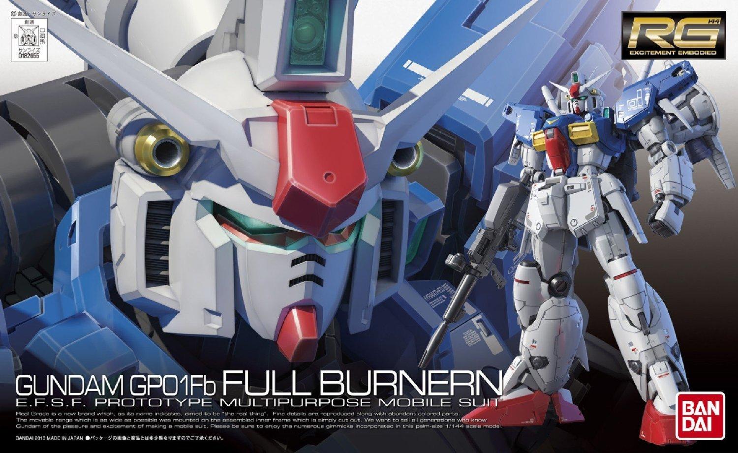 

RG Mobile Suit Gundam 0083 STARDUST MEMORY RX-78GP01 Fb Gundam Prototype Unit 1 Full Burnern 1/144 Scale Pre-Colored Plastic Model