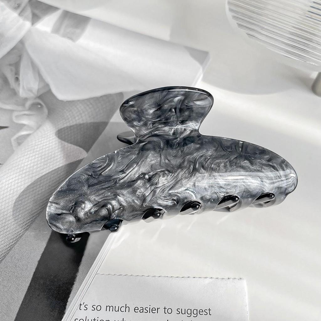 Large Acetate Hair Clip for Women - Korean Fashionable Jelly Color Hair Claw with High-End Feel