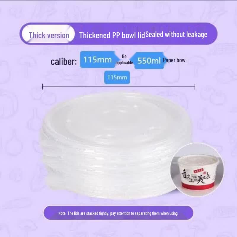Qiwei Disposable Food Grade Paper Bowls with Lids