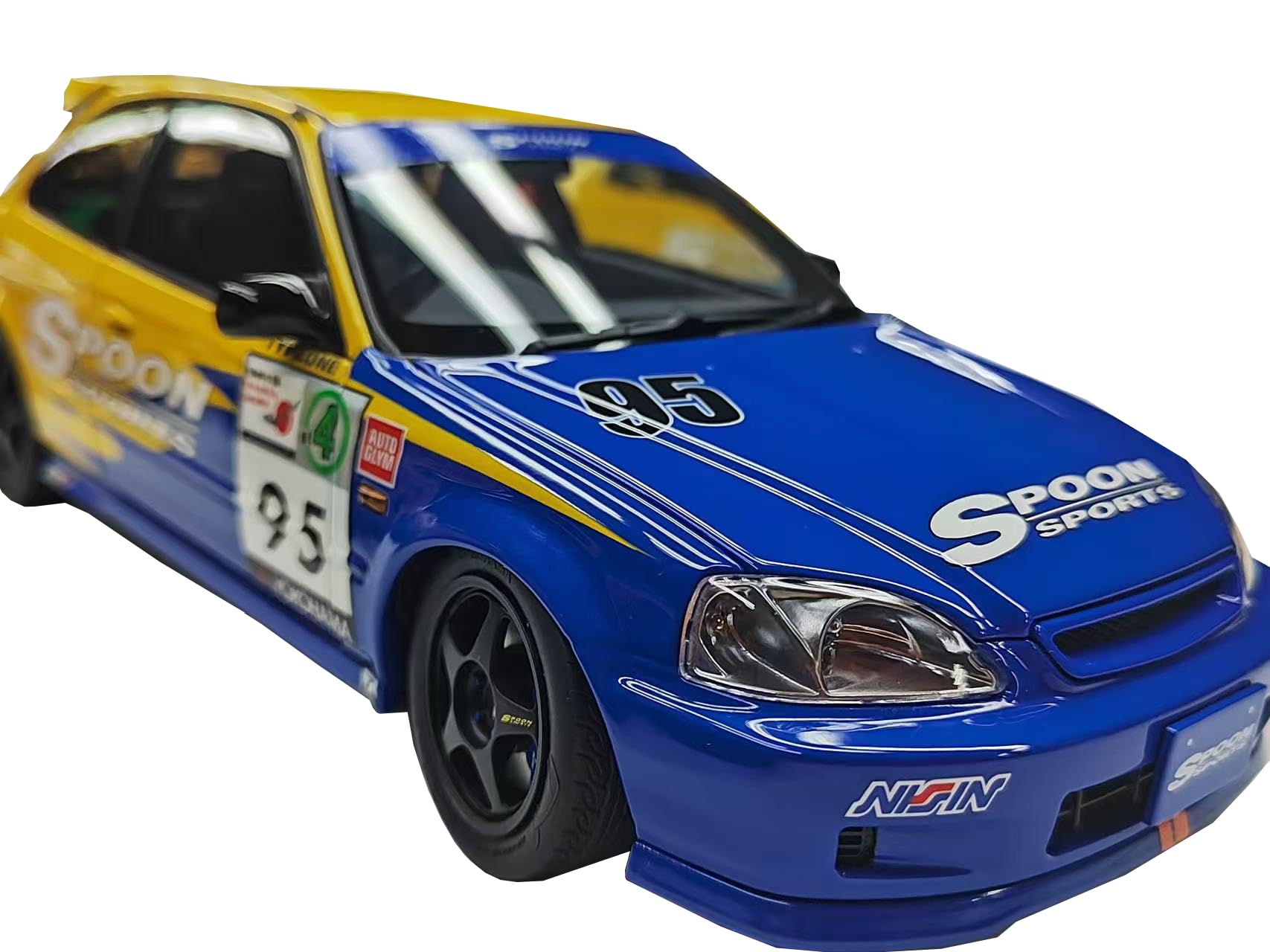 

MOTORHELIX Scale Honda Civic Type R Spoon Racing Finished Model M85014 1/18 (EK9) #95