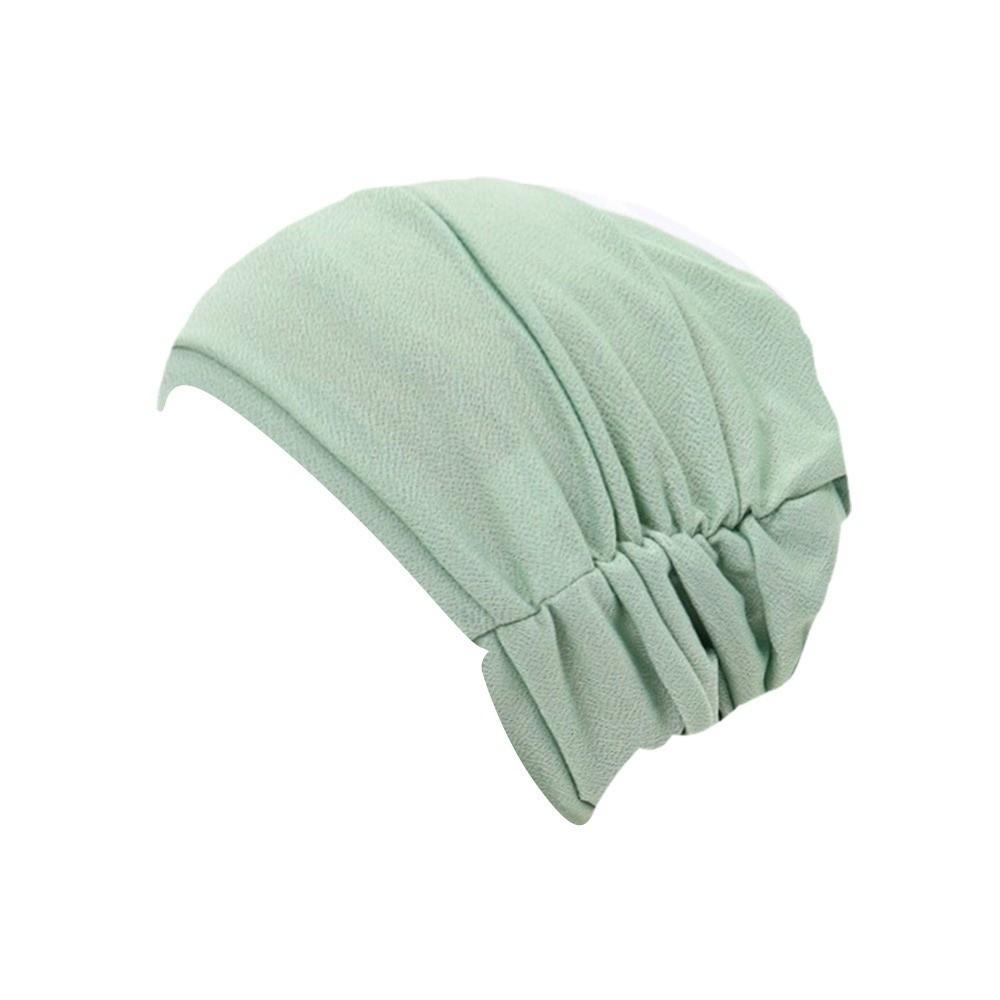 Comfortable Vintage Hijab Caps Elastic Soft Polyester Islamic Headband Breathable Wrap Style Cancer Chemo Hat Hair Loss