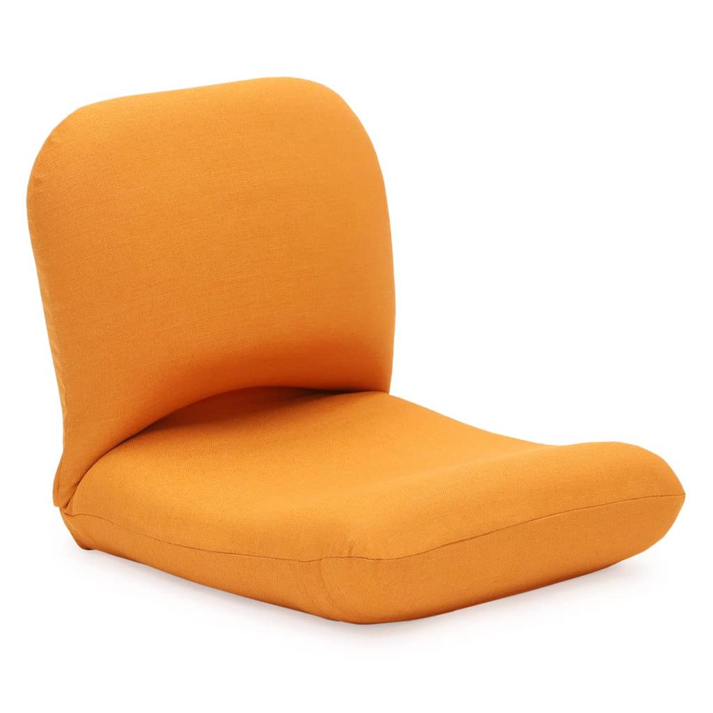 Beautiful Posture Chair that Supports Your Back 5 Made in Back Swing Back Relaxing [Yamazaki Chair] Industry-Academia Collaboration, (Orange), Japan,