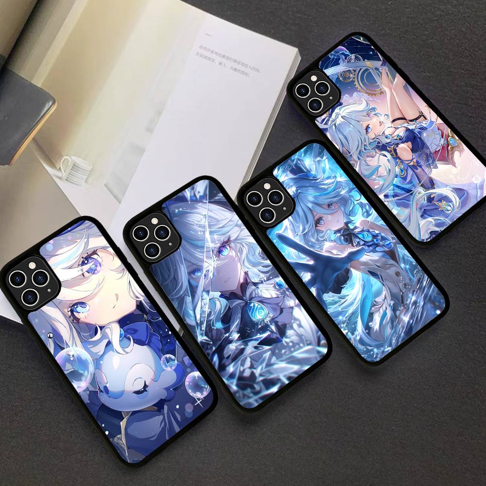 Genshin Impact Furina PC+TPU Phone Case For iPhone 17 16 15 14 PRO MAX 11 12 13 PLUS MINI Cover
