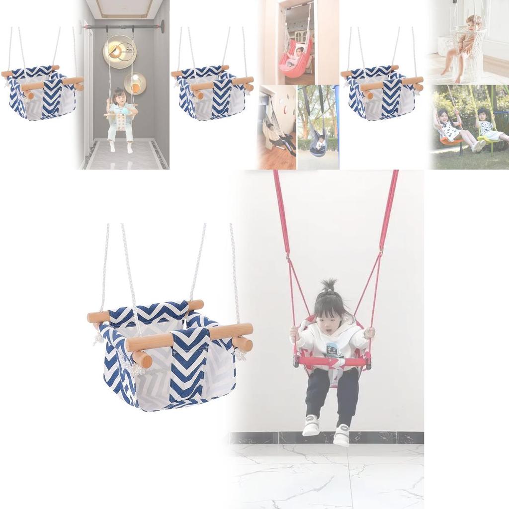 Baby Swing Indoor Outdoor With Cotton Linen Material For Toddler Development
