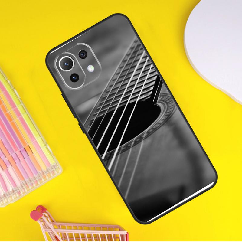 Guitar Music Cover For Xiaomi 14 Ultra 13 11T 12T 13T 14T Pro POCO X6 X7 Pro X3 X5 F3 F5 F6 M6 Pro Case