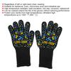 800  degrees  C High temperature Resistant Gloves Flame Retardant Non-Slip Waterproof for BBQ Microwave Oven