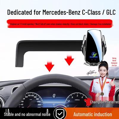 ZhiCheng Kabelloser Handyhalter/Ladegerät für die Mittelkonsole des Mercedes-Benz GLC