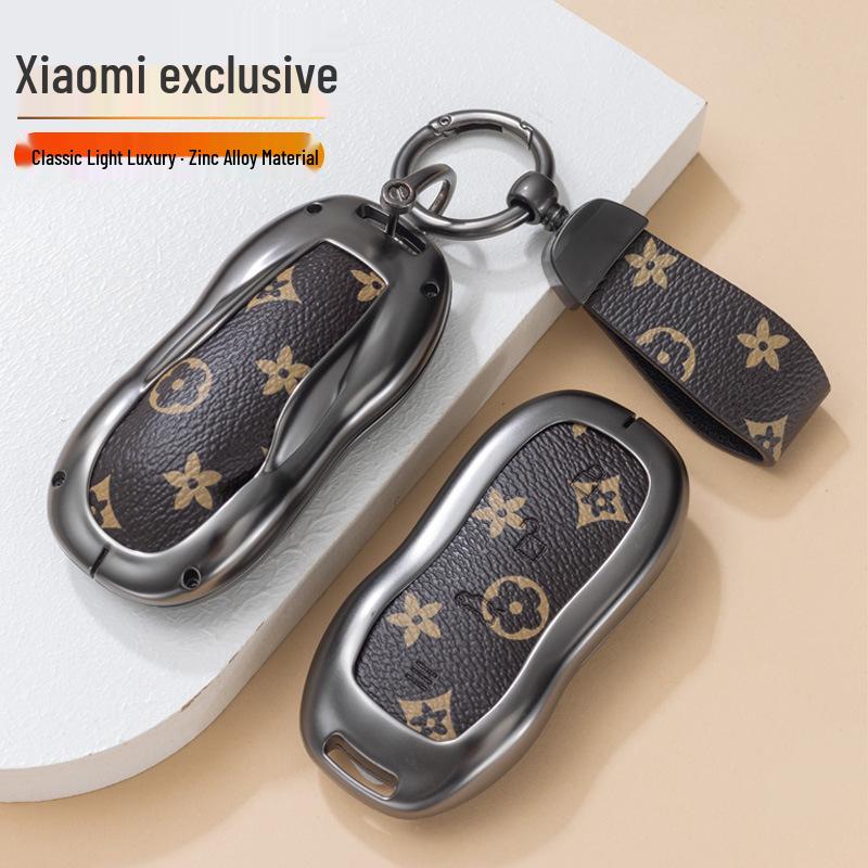 Compatible Metal Shell Key Case for Xiaomi SU7 2024 7Pro/MAX - Full Coverage Buckle Design for Men & Women