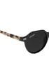 Dee Franklin Ultra Light S Round Sunglasses, Black/Black, DFKSUN0212-0800