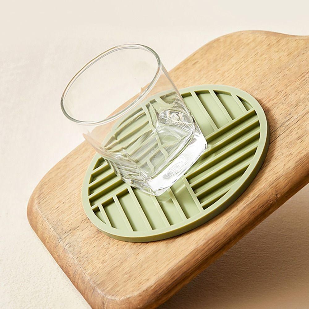 Heat Resistant Heat Insulation Mat Round Hot Pads Convenient Silicone Trivet Mat  Kitchen