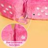 1 Fuzzy Plush Dice with Dots Retro Square Plush Hanging Mirror Fuzzy Dices Kid Toys for Pink Car Interior Ornament Decoration