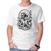 Unisex Crew Neck T-Shirt Zoro Samurai Tattoo Graphic Short Sleeve Casual Tee