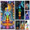 Yoga Chakra Spiritual Energy Universe Phone Case for Samsung Galaxy S26 S24 S23 Ultra S25 Edge S22 S21 Plus S20 FE + Soft Print