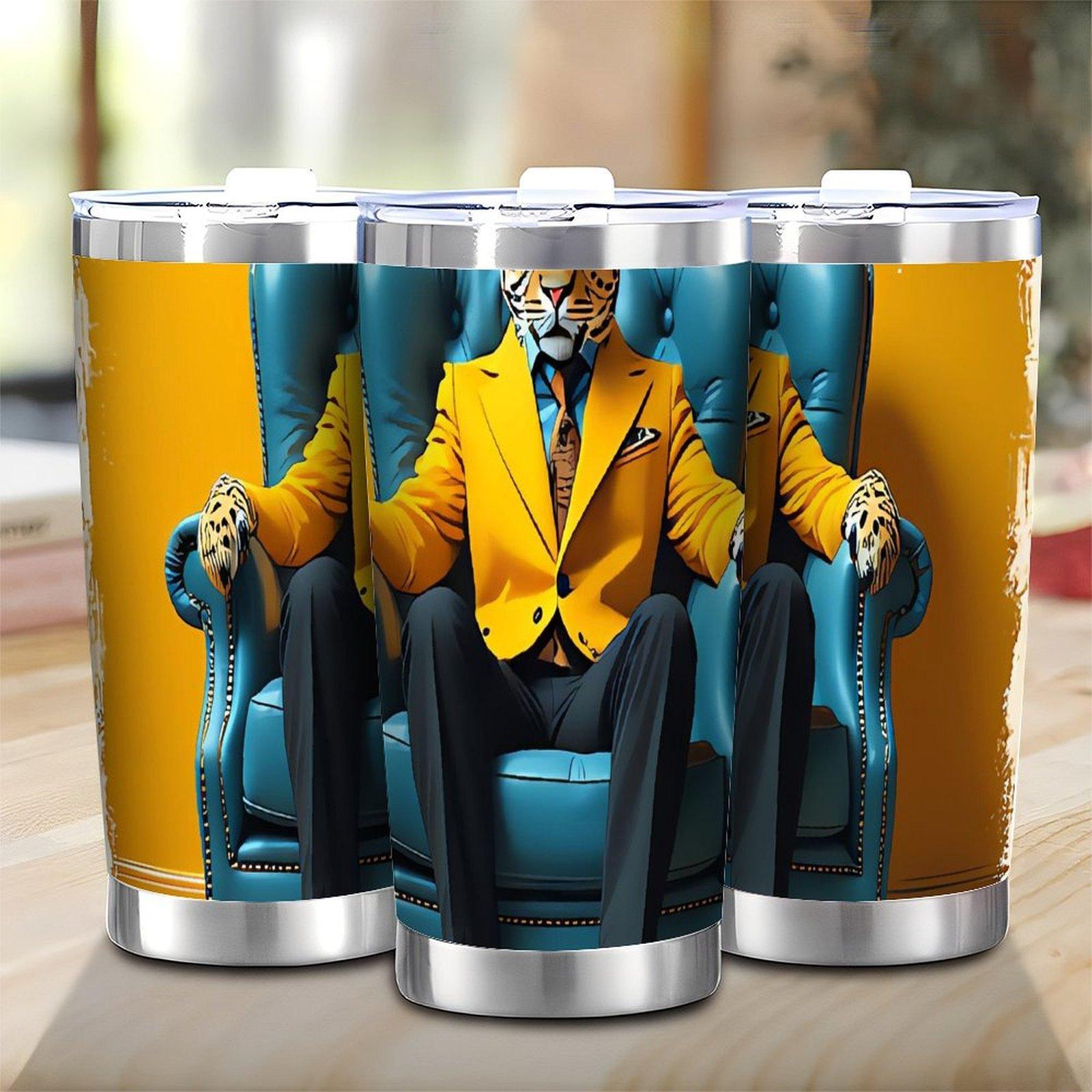 Professional Edition Series 20oz Double Silver Side Stainless Steel Tumbler 20oz(566.99g)