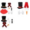 Erwachsenen Schneemann Kostüm Set 4/5/6 Teile Winter Frostige Kostüme Hut Handschuhe Nase Schal Tutu Rock für Weihnachten Cosplay