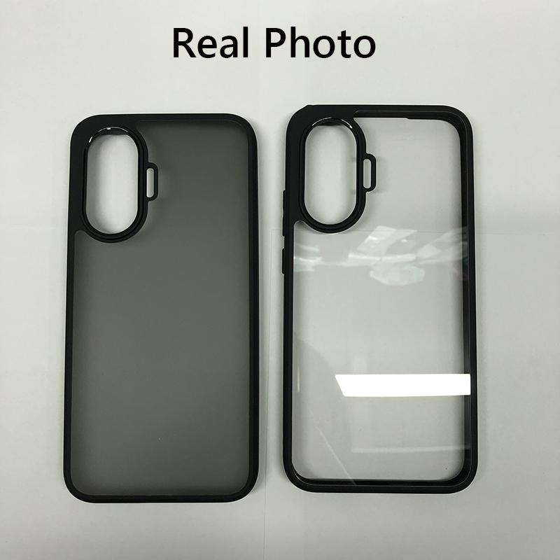 Airbag Super Protection Soft TPU+PC Clear Matte Back Cover For Xiaomi Poco F7 PocoF7 5G Phone Case