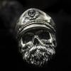 Undead Legion Ring Officer Anchor Old Captain Beard Beard Skeleton Male Open Hat Ring