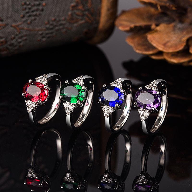 Sace Gems Classic Copper Alloy Zircon Ring Ladies Jewelry Wedding Promise Party Gift