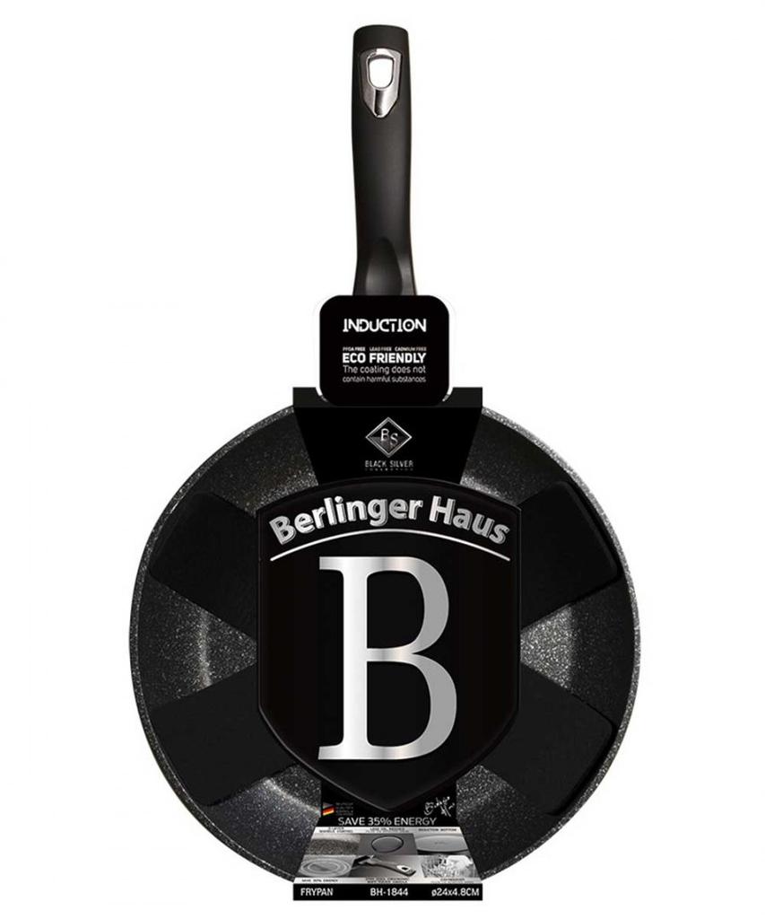 Granitstekpanna 24cm BERLINGER HAUS SVART SILVER BH-1844