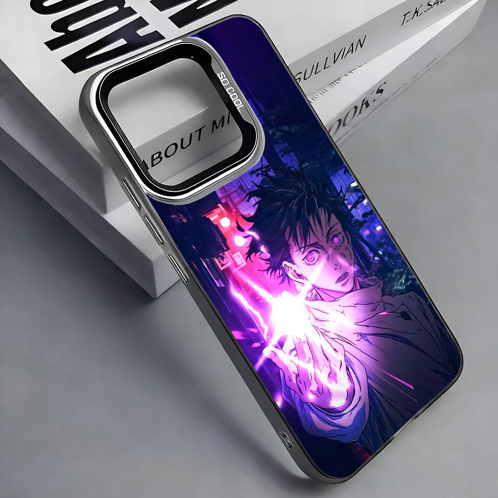 

Чехол для телефона O-Okkotsu Yuta J-Jujutsu K-Kaisen для iPhone 17, 16,15,14,13,12,11 Plus,Pro Max, Цветной Серебряный Funda Cover iPhone16e