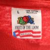 FRUIT OF THE LOOM 90s Made in USA Old Back print BOWERY Short sleeve T-shirt Men's Used