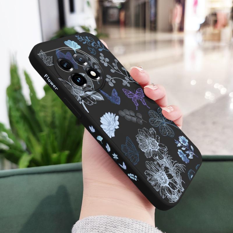 

Butterfly Dance Phone Case For Oneplus 13 13R 12 12R 11 11R 10 10R 10T 9R 9RT 9 8T 8 7 7T Pro 5G Liquid Silicone Cover OnePlus 13R 5G