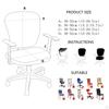 Home Rotate Seat Cover Slipcover Machine Washable Easy To Remove for Study Office
