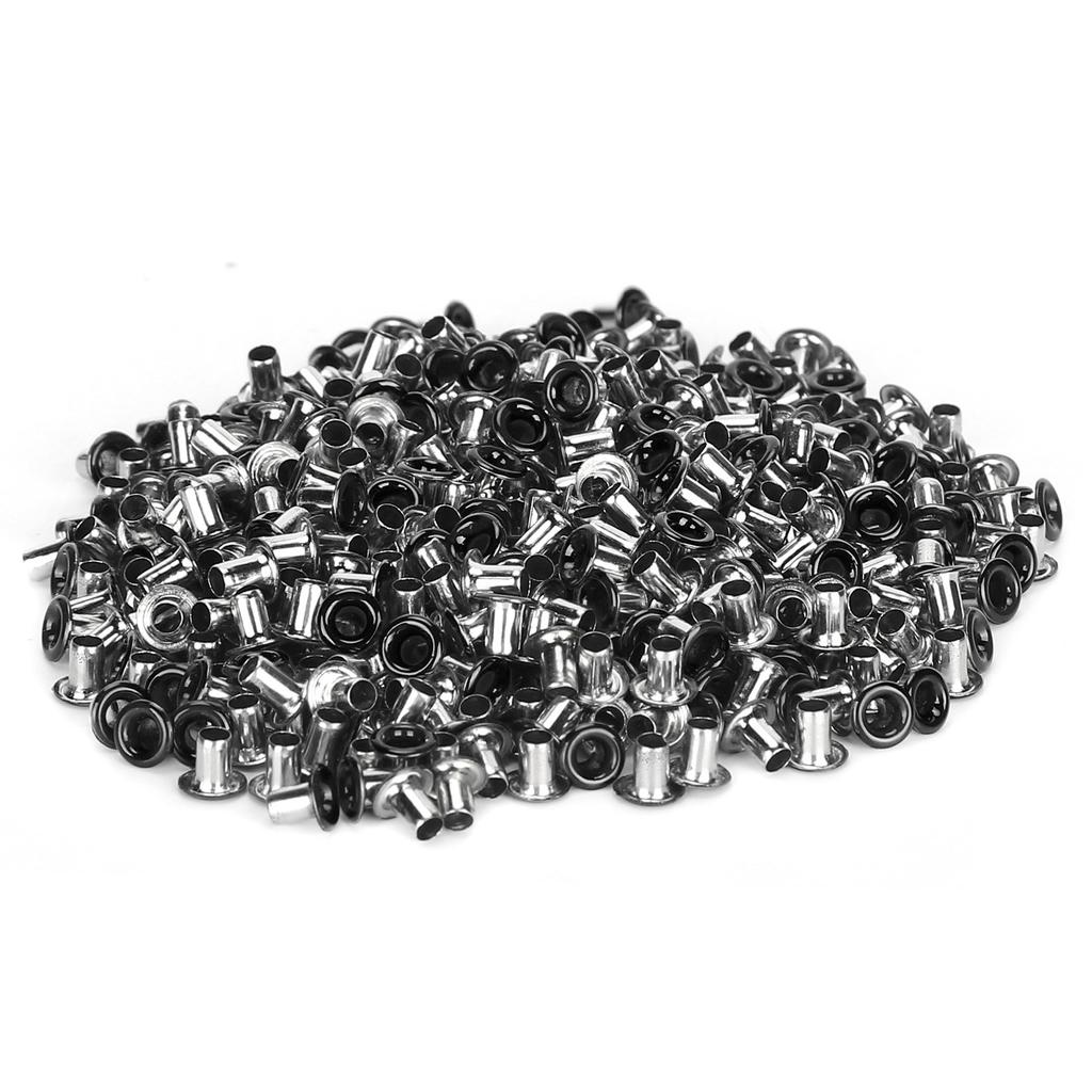 500Pcs Brass Eyelets 2mm Inner Hole Colorful Grommets Kit for Clothing Shoes Bag DIY CraftsGlossy